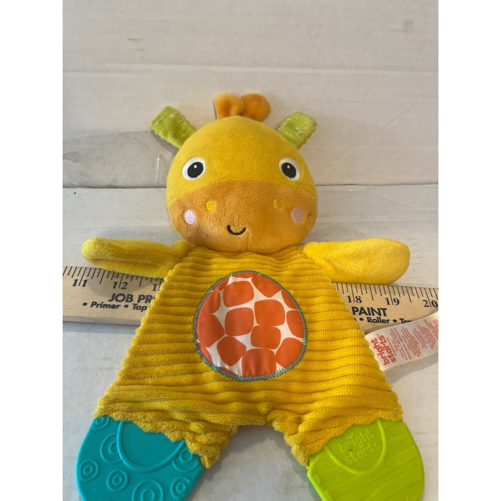 Bright Starts Snuggle Teether Giraffe Yellow Plush Baby Toy 12348-SIL102023